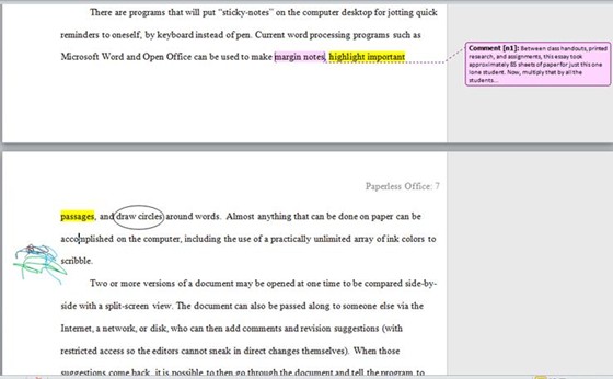 Writing Examples: Argumentative Paper - Paperless Office